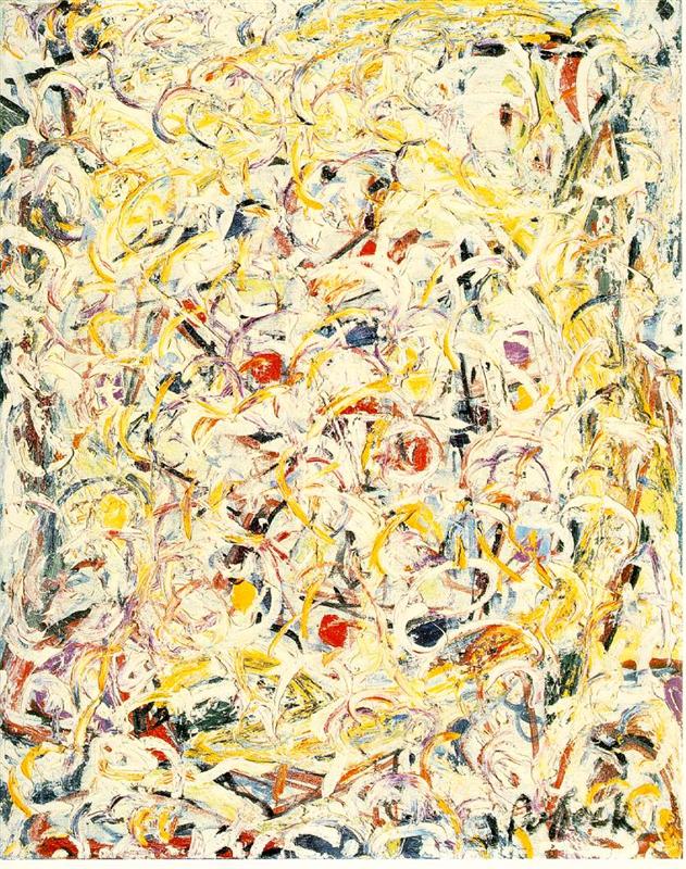 Jackson Pollock shimmering Substance