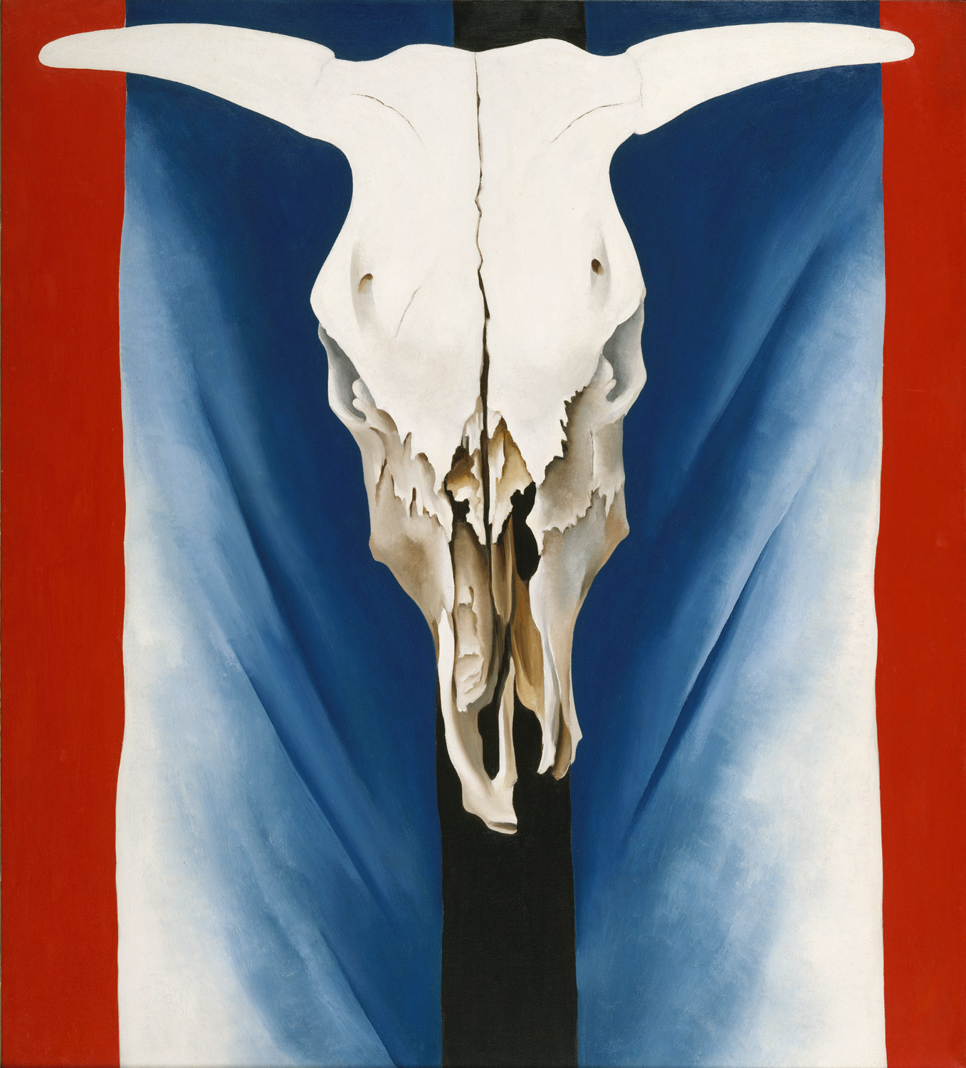 Cow's Skull: Red, White, and Blue Department: Nineteenth-Century, Modern, and Contemporary Art Culture/Period/Location: HB/TOA Date Code: Working Date: 1931 photography by mma, Digital File DT1397.tif retouched by film and media (jnc) 2_4_10