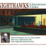 Diagram shows the noted authors who informed Edward Hopper's Nighthawks and the noted authors who were inspired by Nighthawks