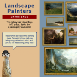 Landscape Painters Match Game