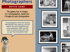 New Deal Photographers Match Game
